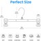 Simple Deluxe Pants Hangers, Heavy Duty Skirt Hangers with Non-Slip Clips, 360 Deg Swivel Hooks, Black, 30PK HKHANGPANT30BLK - alternate 6