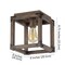 Jonathan Y Magnolia 8" Iron Rustic Farmhouse LED Flush Mount, Brown JYL7473A - alternate 8
