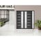 Vdomdoors Front Exterior Prehung Metal-Plastic Double Doors / MANUX 8088 Antracite / Sidelite Exterior Window MANUX8088DEXD-ANT-RH-W72+14xH80 - alternate 2