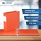 Davis Group Easyview Premium, Round Ring, Customizable, View Binder, Orange, 2"), PK6 8413-19-06 - alternate 5