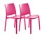 Homeroots Set of Four Fuchsia Heavy Duty Plastic Outdoor Stacking Dining Chairs, 4PK 565212 - alternate 7