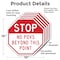 Signmission Stop No POVS Beyond This Point, 10 inch X 10 inch, Aluminum Metal Signs, 5PK OC-A-5Pack-10-262 - alternate 4