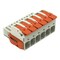 Wago Lever Wire Connector, 4 AWG Max, 6 Port, Gray, Polybutylene Terephthalate Insulation, 600 V, 66 A 832-1106/037-000 - alternate 1
