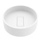 Vigo Bryant Modern White Matte Stone 15 in. L x 15 in. W x 5 in. H Round Vessel Bathroom Sink VG04019 - alternate 1
