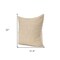 Homeroots 22" Beige Cotton Blend Throw Pillow Cover with Texture 608201 - alternate 4