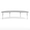 Flash Furniture Wren 96 in x 48 in Kidney Adjustable Height Activity Table, Thermal Laminate Top, Short Legs, Gray XU-A4896-KIDNY-GRY-T-P-GG - alternate 8