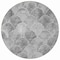 Homeroots 8' Gray Charcoal And Ivory Round Abstract Washable Indoor Outdoor Area Rug 577669 - alternate 6