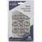 Hardware Resources KasaWare 1-1/4''Diameter Satin Nickel Oval Knob, 10PK K460SN-10 - alternate 1