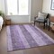 Homeroots 5' X 8' Purple And Lilac Striped Washable Indoor Outdoor Area Rug 617843 - alternate 5