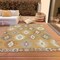 Homeroots 9' X 12' Gold Ivory And Taupe Southwestern Washable Indoor Outdoor Area Rug 615132 - alternate 7