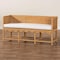 Bali & Pari Seranay Bohemian Scallop Light Honey Rattan Accent Bench 252-14111-ZORO - alternate 6