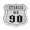 Signmission Sturgis Us 90, 18 inch X 18 inch, Plastic Sign, 2PK SHI-P-2PACK-18-481 - alternate 1