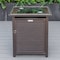 Leisuremod Walbrooke Brown Patio Square Tank Holder with Slats Design, Brown WHS20BR - alternate 9