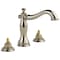Delta 3-hole 6-16" installation Hole Widespread Lavatory Faucet, Polished Nickel 3597LF-PNMPU-LHP - alternate 1