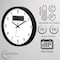 Clockswise 14-inch Wall Clock, Non-Ticking Analog & Digital with Temperature Display Battery Powered,  QI004749.BK.14 - alternate 6