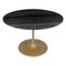 Homeroots 47" Gold Rounded Steel Pedestal Base Dining Table 394616 - alternate 5