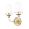 Z-Lite Katerina 2 Light Wall Sconce, Rubbed Brass/White, 11.5 In W 1950-2S-RB - alternate 5