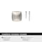 Amerock Garfield 1-3/16 inch (30mm) Length Satin Nickel Cabinet Knob, 10PK 10VMP37020G10 - alternate 4
