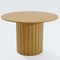 Homeroots 46" Brown Solid Wood Pedestal Base Round Top Dining Table 720982 - alternate 1