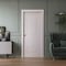 Sartodoors Sliding Pocket Door 42 x 80 inches, BASIC 9233 White, Kit Rail Hardware, Solid Wood Interior Bedr BASIC9233PD-SKIN-42 - alternate 5