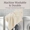 Lavish Home 6PC Jacquard Towel Set 100% Cotton Bathroom Accessories Soft & Absorbent Bathroom Set 67-040-CRM - alternate 5