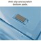 Acrimet Facility 2 Tier Letter Tray Side Load Letter Size Desktop File Organizer Plastic Clear Blue 253.2 - alternate 3