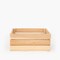 Homeroots 12" Organic Vintage Style Christmas Kringle Natural Wood Crate 406751 - alternate 1