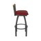 Holland Bar Stool Co Revelle 30in Swivel Bar Stool with Pewter Finish, Medium Back and Graph Ruby Seat 881 - alternate 5
