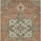 Homeroots 9' X 12' Rust Green And Brown Oriental Washable Indoor Outdoor Area Rug 600190 - alternate 6