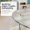 Flash Furniture Commercial Adjustable Height Kidney Activity Table with Locking Casters-LTGY XU-A4872-KIDNY-LTGRY-T-P-CAS-GG - alternate 6