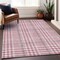 Homeroots 3' X 5' Blush Gray And Ivory Plaid Washable Indoor Outdoor Area Rug 601458 - alternate 9