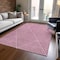 Homeroots 3' X 5' Blush And Ivory Geometric Washable Indoor Outdoor Area Rug 612112 - alternate 3