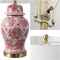Jonathan Y Ellis 29.5" Traditional Chinoiserie Ceramic LED Table Lamp, Red/White JYL3008C - alternate 8