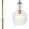 Homeroots 70" Brass Arched Floor Lamp With Clear Seeded Glass Dome Shade 523384 - alternate 5