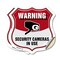 Signmission Video Surveillance Shield Sign Warning S, 4 inch X 4 inch, Vinyl Decal, 2PK SHI-D-2PACK-4-468 - alternate 1
