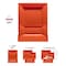 Smarty Had A Party 6.5" Burnt Orange Square Plastic Cake Plates (120 Plates), 120PK 9906-CASE - alternate 10