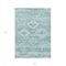 Homeroots 3' X 5' Aqua Turquoise And Ivory Southwestern Washable Indoor Outdoor Area Rug 588684 - alternate 6