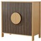 Homeroots 63in Sepia Solid Wood Console Accent Cabinet With Two Doors 712232 - alternate 3
