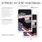 Signmission Happy Memorial Day, Vinyl Decals Only 24 Inch x 36 Inch, Vinyl Decal, 2PK DSB-2436-2PACK-30391 - alternate 2