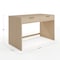 Martha Stewart Kayden Home Office Modular 2 Drawer Desk in Light Natural w/Brushed Gold Hardware NAN-PS-23519-LNT-GLD-MS - alternate 6