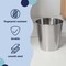 Happimess Nolan Modern Classic Smooth Steel 2 Gal Waste Bin, Brushed Steel, 2PK HPM1113C-SET2 - alternate 5