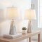 Jonathan Y Owen 20.5" Contemporary Resin LED Table Lamp, White Marble Finish, 2PK JYL1037A-SET2 - alternate 5