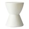 Leisuremod Loft Modern Fiberstone Hourglass Side Table, Weather-Resistant, Fully Assembled LST14W - alternate 1