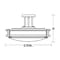 Afx Carlisle 12in. LED Semi-Flush, 120-277V, 13W, 5 CCT, Satin Nickel CAC12L5AJUDSN - alternate 2
