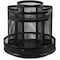 Universal Metal Mesh Rotating Desktop Organizer, 6 1/2 dia x 6 1/8h, Black UNV20022 - alternate 2