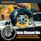 Powertec 4-1/2in Turbo Diamond Saw Blade for Angle Grinder, for Cutting Concrete, Granite - 2PK 14005-P2 - alternate 6