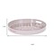 Homeroots 14" Cream And Gray Geometric Pad Print Round Serving Tray With Handles 634499 - alternate 8