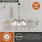 Vaxcel Elgin 5 Light Black and Gold Contemporary Chandelier Clear Glass H0307 - alternate 6