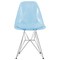 Leisuremod Cresco Plastic Dining Side Chair, Transparent Blue CR19TBU - alternate 7