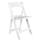 Chivari White Resin Folding Chair, Supports 500 lbs CFRW2-CX-T - alternate 1